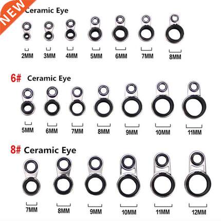1x Telescopic Sea Fishing Rod Guides Rings 2/3/4/5/6/7/8/9/1