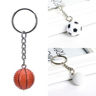 1Pcs Football Basketball Gf ball Pendant Keyring Sports me