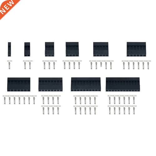 50set 2.54mm Single row 1P 2P 3P 4P 5P 6P Pin Connector Plas