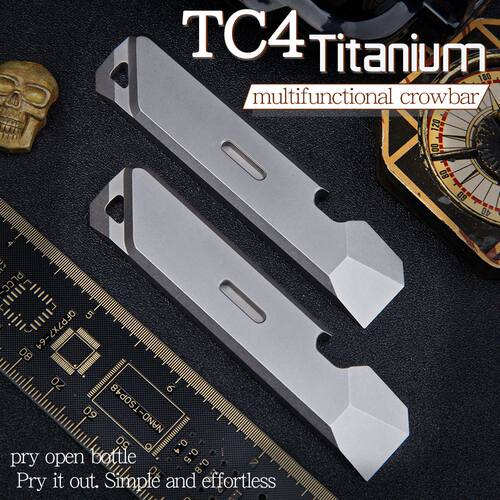Titanium alloy crowbar multifunctional mini tool bottle open