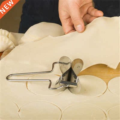 1Pc Stainless Steel Dumpling Wraper Mould Dough Circle Rolle