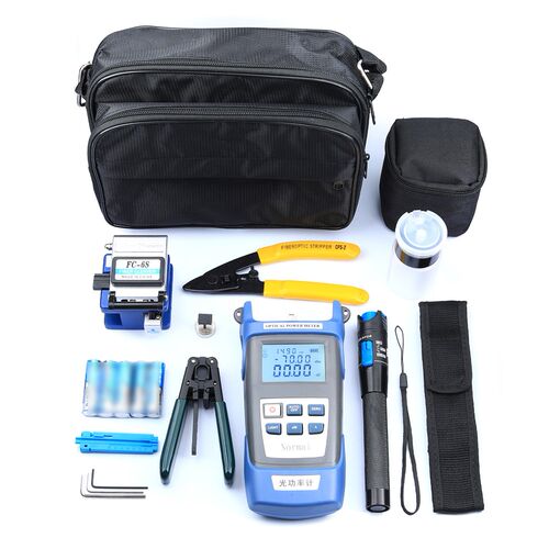 Fiber Optic FTTH Tool Kit Optical Power Meter Fiber Cleaver