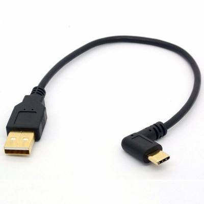 90 Degree Left/Right Gold Plated USB Type C Cable Right Angl