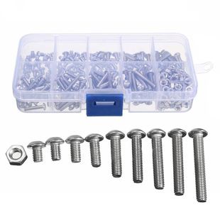 40pcs M A2 Hex Screw Set Nuts Bolt Cap Socket Assortment K
