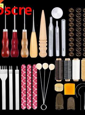 Leather Working Tool Kit Basic Leather Sewing Repair Waxed