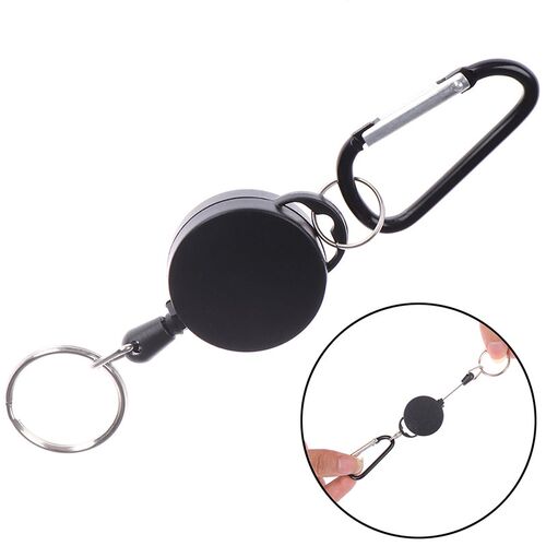 Outdoor Telescopic Wire Rope Key Keychain Tactical EDC Retra