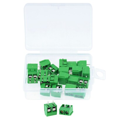 20PCS/Box KF301-2P KF301-5.0-2P KF301 Screw 2Pin 5.0mm Strai