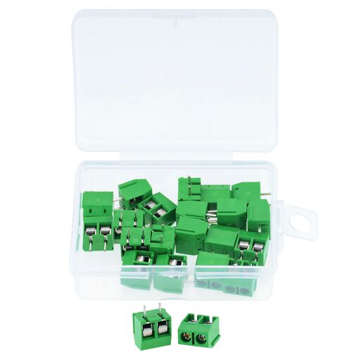 20PCS/Box KF301-2P KF301-5.0-2P KF301 Screw 2Pin 5.0mm Strai