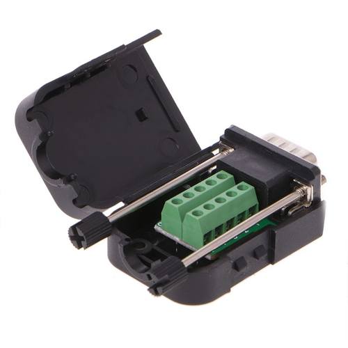 DB9 Male RS232 Serial Connector Breakout Board Screw Termina