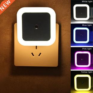 US/EU Mini LED 0.5W Night Light Control Auto Sensor Baby Bed