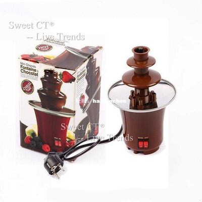 Mini 3-Layers Chocolate Fondue Fountain Machine Choco Tree C