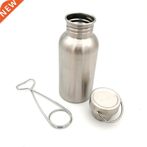 Portable Stainless Steel Water Kettle with Hook Outdoor Surv