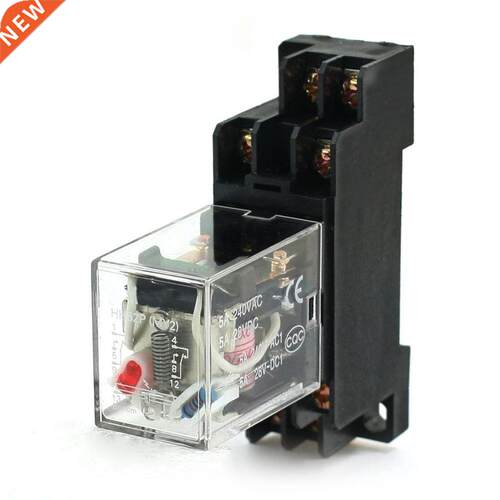 AC 200V/240V Coil DPDT 8 Terminal General Purpose Relay Sock