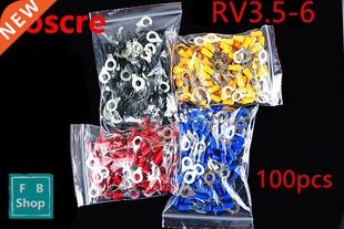 100PCS RV3.5-6 Round pre nsulated termnal cold pressed te