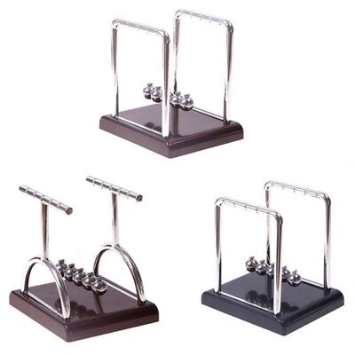Newton's Cradle Desk Table Decor Metal Pendulum Ball New