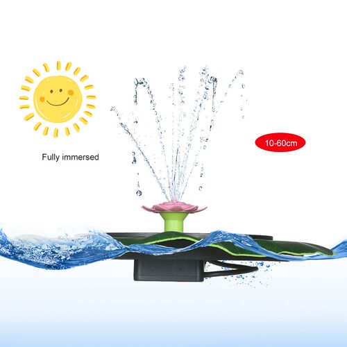 Solar Water Fountain Pump in Lotus Leaf Shape with Different