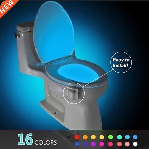 LED Toliet athroom Night Auto Activated Sensor 8 Colors/16