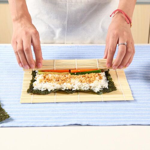 DIY Japanese Sushi Maker Bamboo Rolling Mat Sushi Rolls Tool