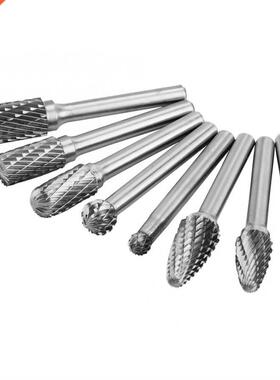 8Pcs Double Cut Tungsten Steel Carbide Rotatory Burr Die Gri