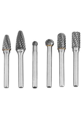 8Pcs Double Cut Tungsten Steel Carbide Rotary Burr Die Grind