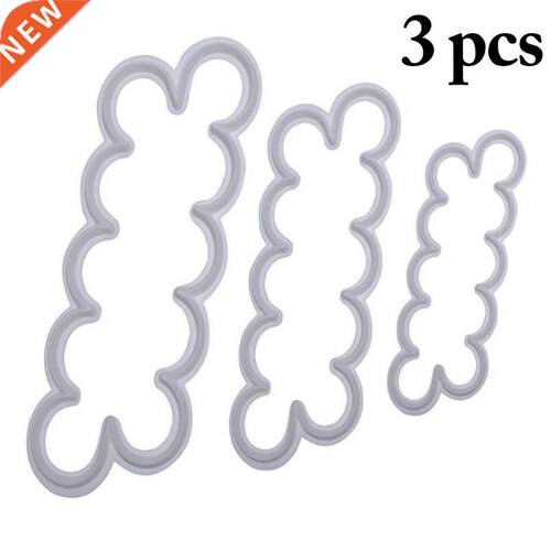 3Pcs/Set Mould Rose Petal Flower Shaped Cutter Maker Elegant
