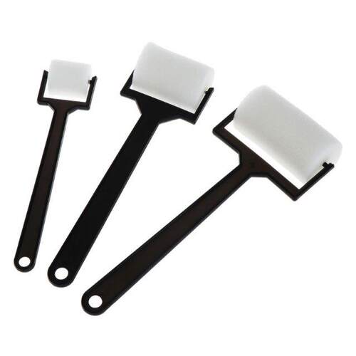 3Pcs White Sponge Paint Brushes Children Graffiti Roller Sta