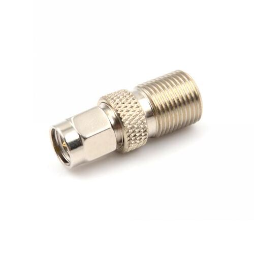 One Piece F Type Female to SMA Male Plug Coaxial Adapter Con