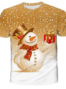 T Shirt Cartoon Baby Kids Boys Girls Children Christmas Shor