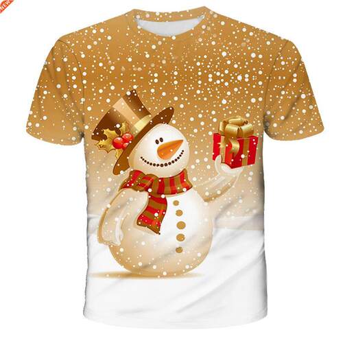 T Shirt Cartoon Baby Kids Boys Girls Children Christmas Shor