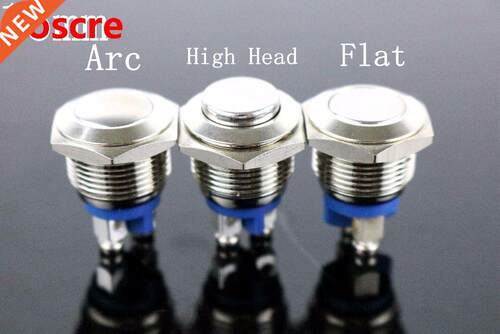 16mm Start Horn Button Momentary Stainless Steel Metal Push