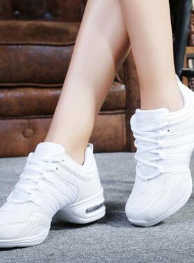 Women Black Red Gold White Dance Shoes Jazz Hip Hop Sneake