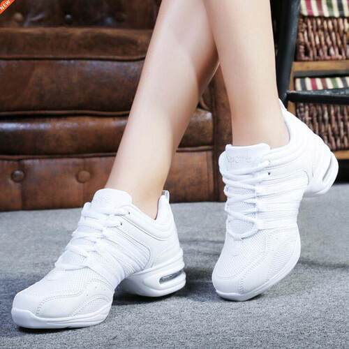 Women Black Red Gold White Dance Shoes Jazz Hip Hop Sneake