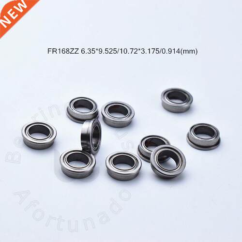 Flange 10pcs FR168ZZ 6.35*9.525*10.72*3.175*0.914(mm) Free