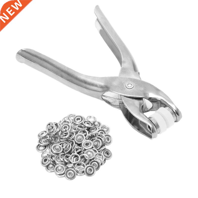 Metal Prong Ring Snap Faeners Press uds Poppers Plier 9.