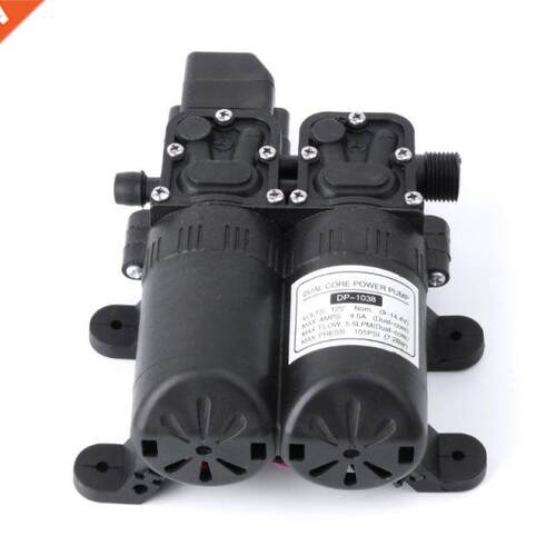 Dual Core Power Water Pump DC 12V Auto High Pressure Diaphra