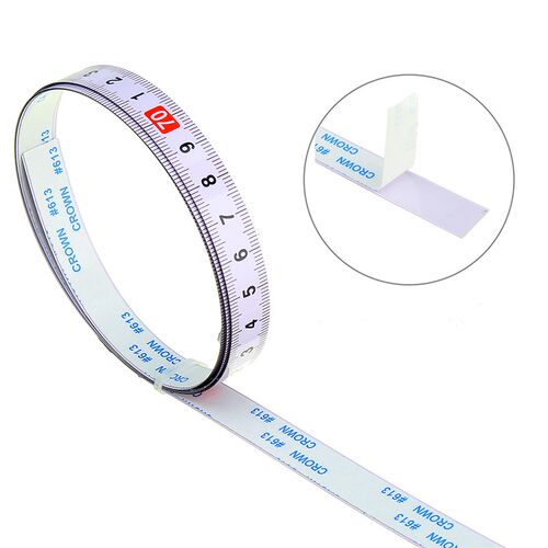 Self Adhesive Metric Ruler Miter Track Tape Measure Steel Mi
