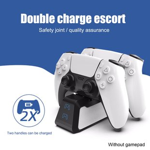 Dual Fast Charger for PS5 Wireless Controller USB Type-C Cha