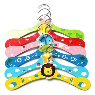 Portable Clothes Hanger Kids Children Baby Clothes Coat Wood
