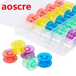 Household Sewing Machine Bobbins Plastic Colorful Empty Bobb