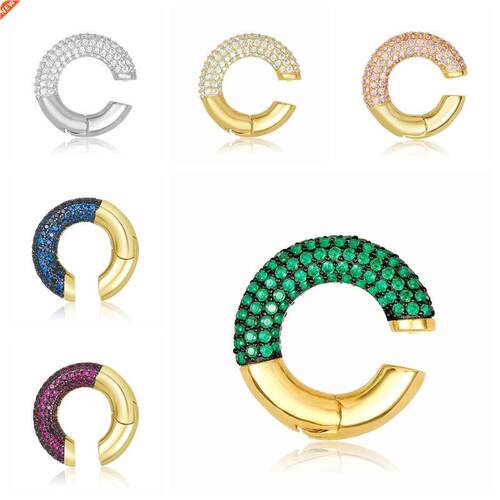 MC S925 Silver Single Shiny Zircon Girl's Ear Clip Earri