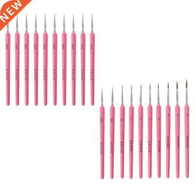 10Pcs/set Wolf Hair Hook Line Pen Fine Paint Brush Pen Set A