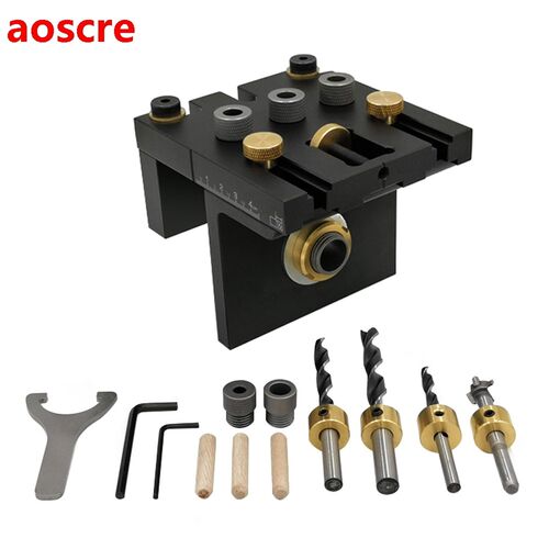 3-in-1 Woodworking Doweling Jig Kit with Positioning Clip Ad