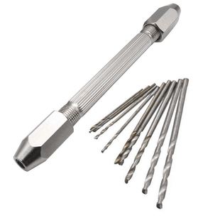 Mini Twist Bits Set 10pcs Headed Copper Handle Twist Drill