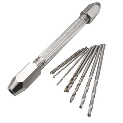 Mini Twist Bits Set 10pcs Headed Copper Handle Twist Drill