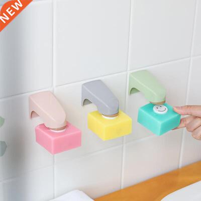 1pc ainless eel Soap Dish Creative Punch-free Soap Holde