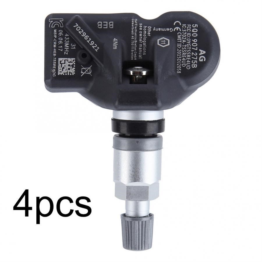 4pcs Car TPMS Tire Pressure Monitor Sensor 5Q0907275B Fits f