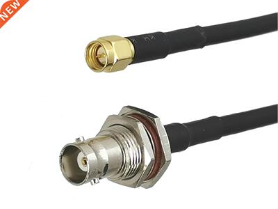 RG58 SMA Male plug to BNC Female jack Nut Bulkhead Connector