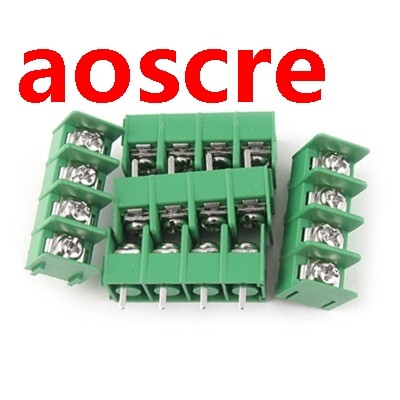 5 Pcs 4 Pins 7.62mm Pitch PCB Mount Screw Terminal Block