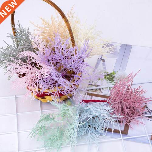 10pcs Mini Artificial Acorn leaf Flower Plant For Wedding Ho