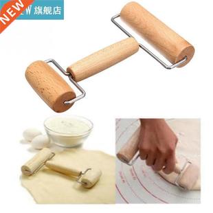 1Pcs Solid Wood Rolling Pin Portale Wooden H-Shape Dough Ro